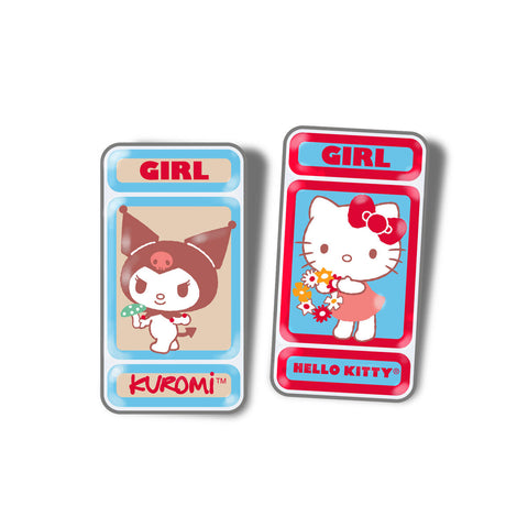 Hello Kitty and Kuromi x GIRL Woodland Wonder Pin Set