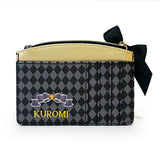 Kuromi Gold Ribbons Card and Coin Case