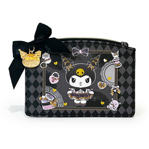 Kuromi Gold Ribbons Card and Coin Case