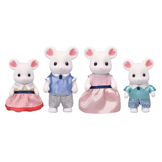 Calico Critters Marshmallow Mouse Family