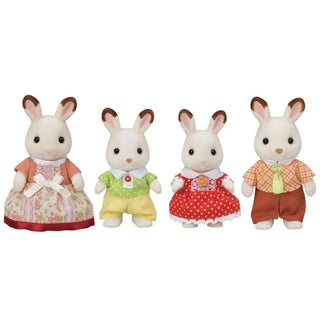 Calico Critters Chocolate Rabbit Family