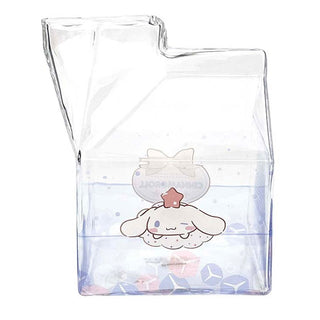 Sanrio Characters Kawaii Glass Milk Carton Cup