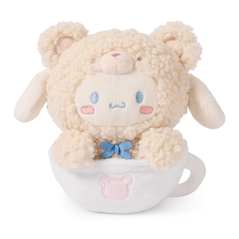 ふんわりミルククリーム＊アイボリーのキツネ テディベア Tamu bear Cinnamoroll Cafe Latte Kuma Mug Plush – JapanLA