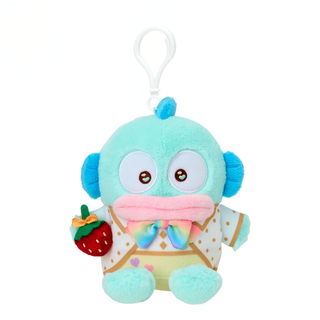 Sanrio Strawberry News 50th Rainbow Plush Keychain