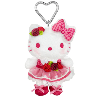 Hello Kitty 50th Anniversary Floral Plush Mascot Carabiner