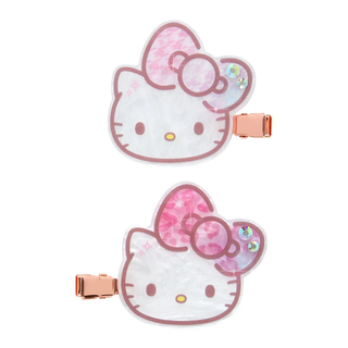 Hello Kitty 50th Anniversary Fashionable Ribbons Hair Clip Set