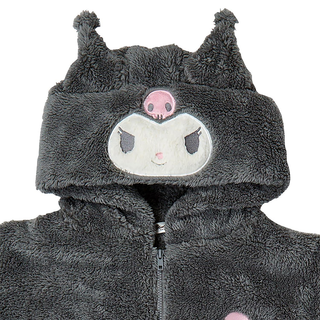 Kuromi Fluffy Zipper Hoodie