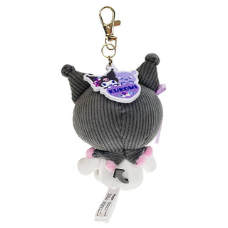Kuromi Flower Ribbon Plush Mascot Keychain