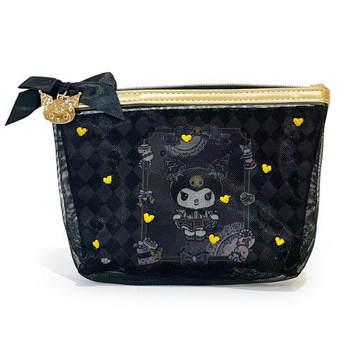 Kuromi Gold Ribbons Pouch