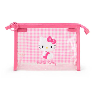 Sanrio Clear Gingham Zipper Pouch