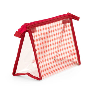 Sanrio Clear Gingham Zipper Pouch