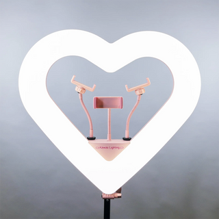 Kawaii Lighting Pink Heart 20" Ring Light