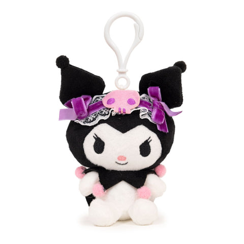 Kuromi Lace Lolita Clip On Mascot Plush
