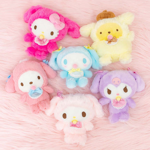 Sanrio Characters Fluffy Baby Mascot Plush