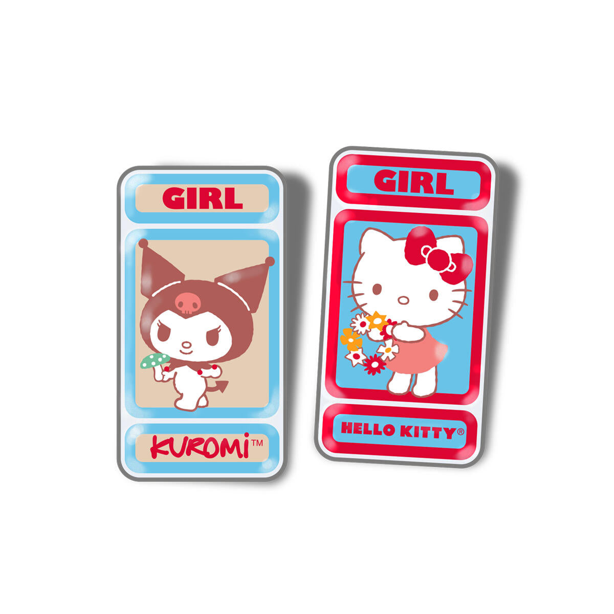 Hello Kitty and Kuromi x GIRL Woodland Wonder Pin Set – JapanLA