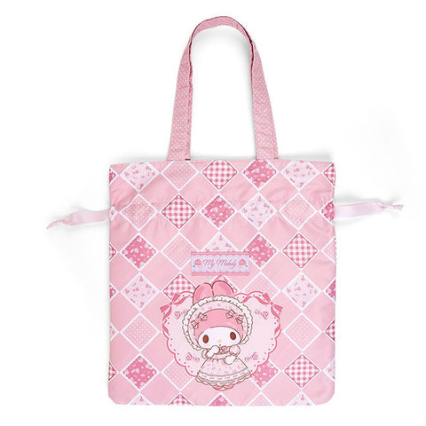 My Melody Akamelo & Momomelo Drawstring Tote Bag