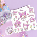 Sanrio Keyring and Sticker Set