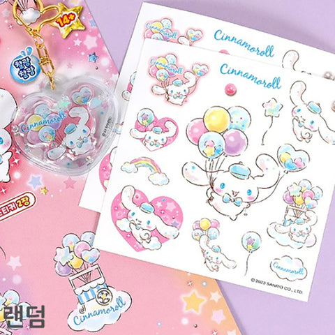 Sanrio Keyring and Sticker Set