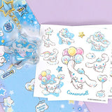 Sanrio Keyring and Sticker Set