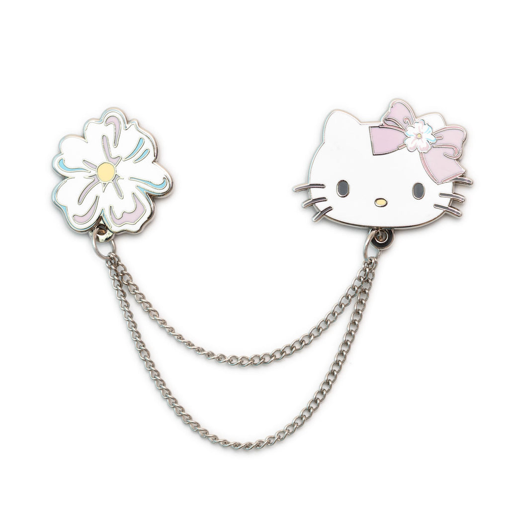Hello Pin Set Hello Kitty JapanLA Floral Lapel Pin Set