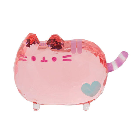 Pusheen Pink Gemstone Figure