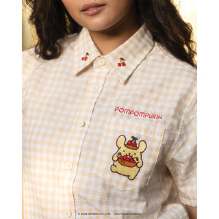 Pompompurin Cherry JapanLA Button Up Shirt
