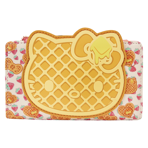 Hello Kitty Breakfast Waffle Flap Wallet