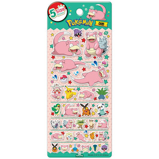 Pokemon Slowpoke 5-Size Sticker Sheet