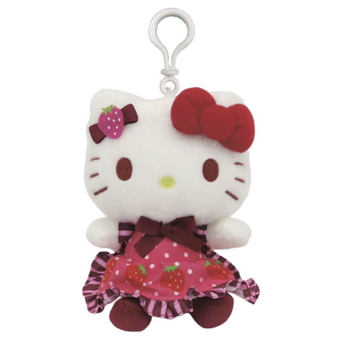 Sanrio Chocolate Strawberry Dress Clip-On Mascot