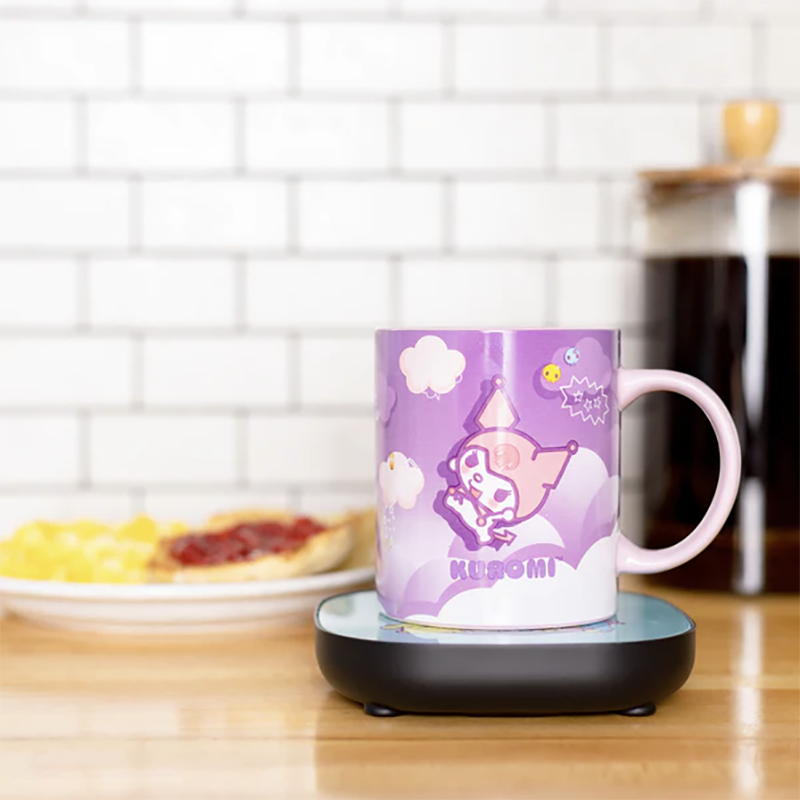 Kuromi Coffee Mug with Electric Mug Warmer – JapanLA