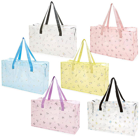 bagtory HELLO Baggy Transparent PVC Bag in Bag Big Tote  Clear Organizer  (Banana Yellow) buy to Japan. CosmoStore Japan