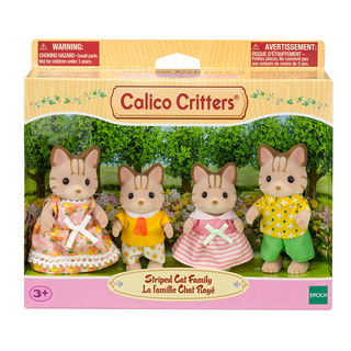 Calico Critters Striped Cat Family