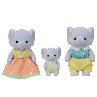 Calico Critters Elephant Family Trio