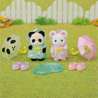 Calico Critters Nursery Friends Rainy Day Duo