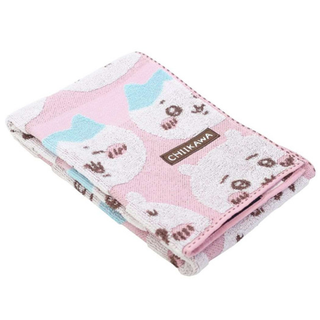Chiikawa Face Pattern Hand Towel
