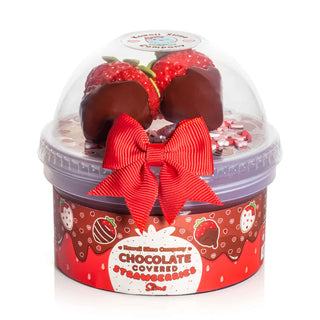 Chocolate Covered Strawberries Glossy Slime