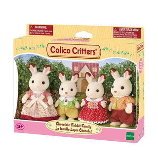 Calico Critters Chocolate Rabbit Family