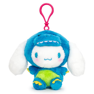 Cinnamoroll dressed as dinosaur plush mascot bag charm clip

