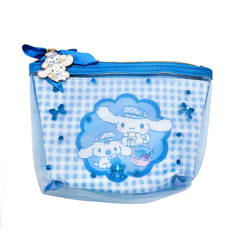 Cinnamoroll & Milk Gingham Hat Mesh Pouch