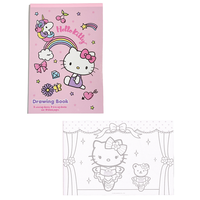 Sanrio Hello Kitty Coloring Books Relieve Pressure Adults Cute