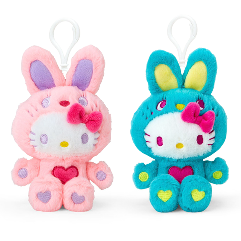 Hello Kitty Colorful Bunny Plush Mascot Keychain – JapanLA
