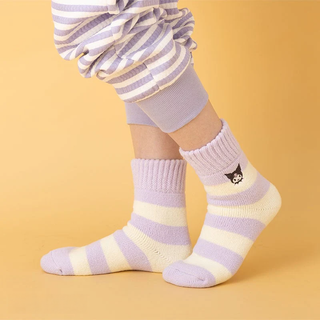 Sanrio Cozy Cuff Striped Lounge Socks