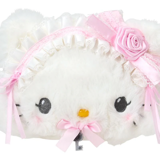 Charmmy Kitty White Frills Plush Pouch