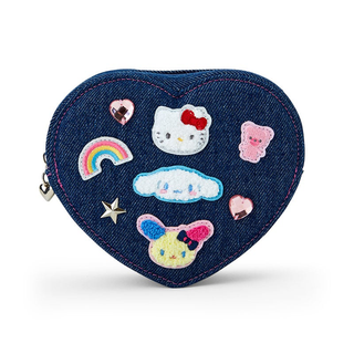 Sanrio Denim Patch Mini Zipper Pouch