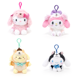 Sanrio Dog Outfit Plush Keychain