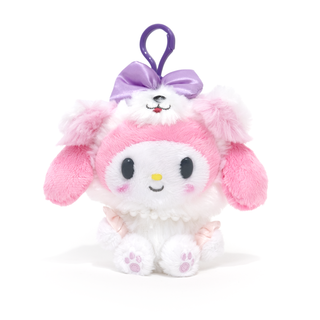Sanrio Dog Outfit Plush Keychain