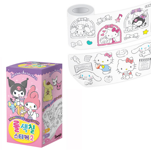 Sanrio Roll of Coloring Stickers Series 2 – JapanLA