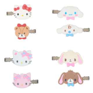 Sanrio Flocked Hair Clip Set