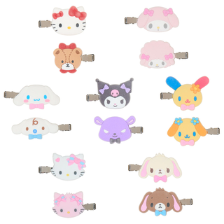 Sanrio Besties Flocked Hair Clip Set