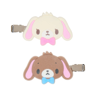 Sanrio Flocked Hair Clip Set